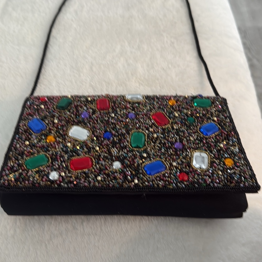 Vintage Gemstone Evening Bag. - Picture 2 of 10